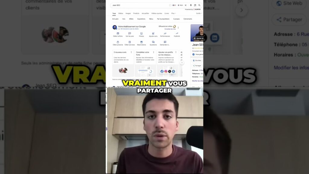 Boostez Votre Google My Business: Stratégie SEO Avancée! #shorts