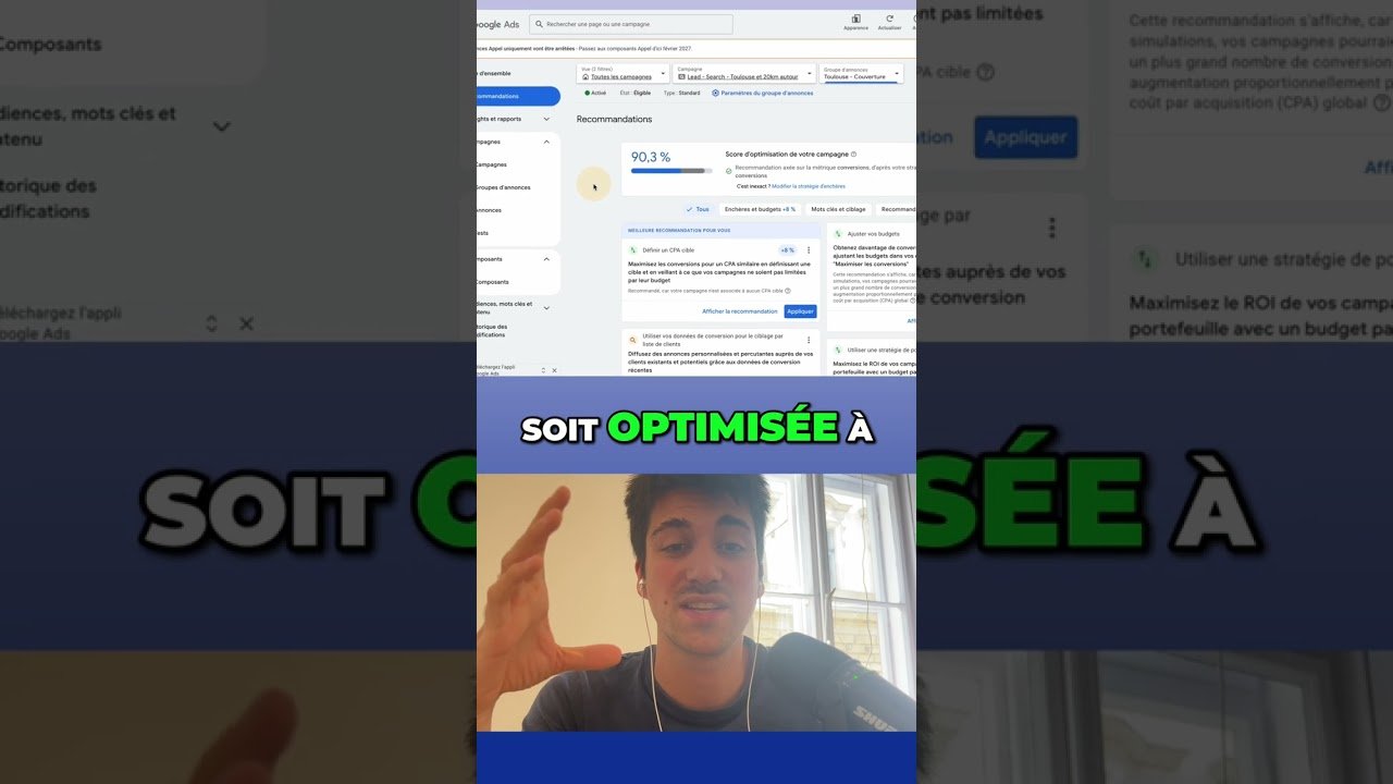 Arrêtez la dette Google Ads ! Le score d’optimisation vous ment #shorts