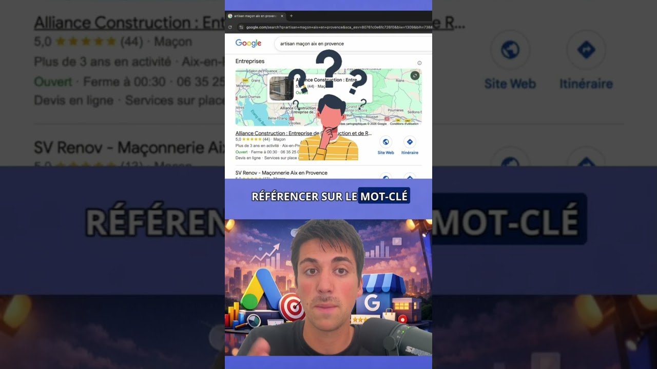 Artisan Maçon: Comment être n°1 sur Google #shorts