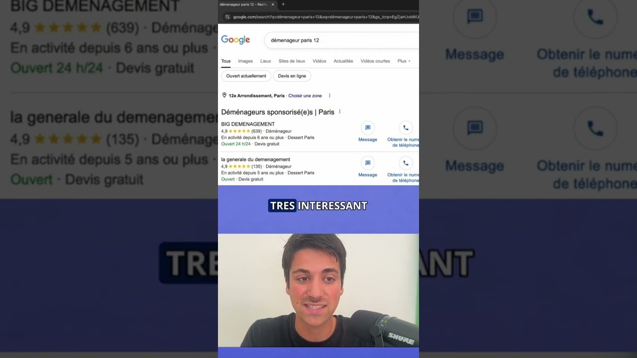 Déménageurs : Comment être n°1 sur Google en 2026 #shorts