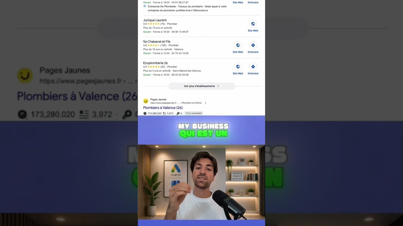 Google My Business : Dominez le Top des Résultats ! #shorts